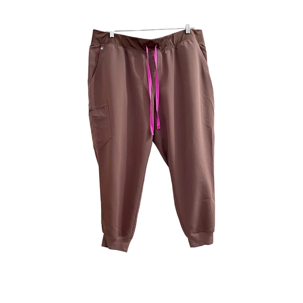 FIGS‎ Smokey Taupe Technical Collection Scrub Pants Women's Size 3XL Petite EUC